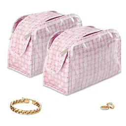 Aura Pink Set of 2 Regular Jewellery Organiser Organisers-picture-10