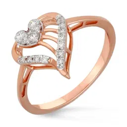 Malabar Gold and Diamonds 18k IGI Certified Diamond Rose Gold Ring for Women-picture-23