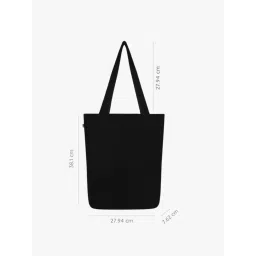 EcoRight Black Bear With Me Canvas Tote Bag with Zip image 3