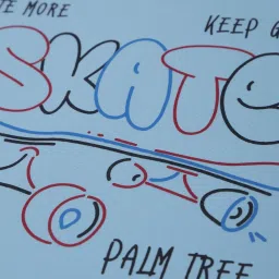 Palm Tree Kids Blue Printed T-Shirt image 4