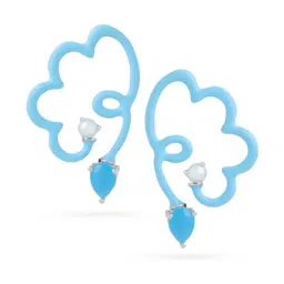 Kicky & Perky Corolla 925 Sterling Silver Earrings For Women-picture-24