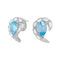 Kicky & Perky Wedding Bliss 925 Sterling Silver Earrings For Women-picture-20