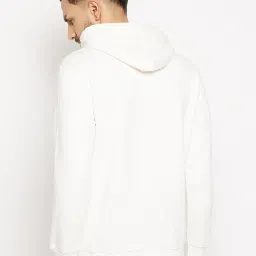 Duke White Regular Fit Printed Hooded Sweatshirt image 2