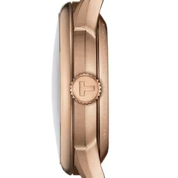 TISSOT Women Dial & Leather Textured Straps Analogue Automatic Motion Powered Watch T1392073603100 image 2