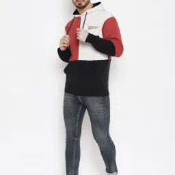 Duke Cloud Mix Regular Fit Colour Block Hooded Sweatshirt image 5