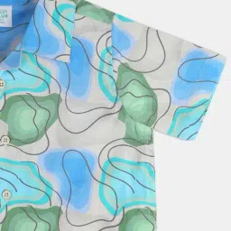 MINIKLUB Kids Green & Blue Printed Shirt image 5