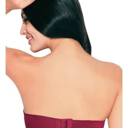 Enamor Maroon Non Wired Padded Tube Bra image 2