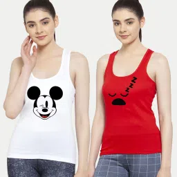 Friskers Multicolor Printed Camisole (Pack Of 2) image 1