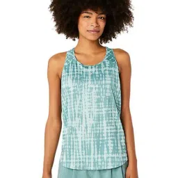 Asics Blue Printed Sports Tank Top-image-75
