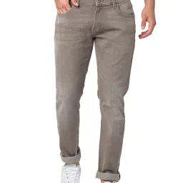Spykar Grey Slim Fit Stretchable Jeans image 1