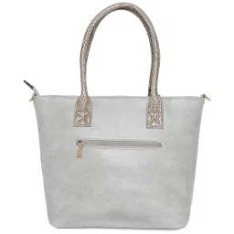 Giordano Grey & Brown Textured Shoulder Handbag image 3