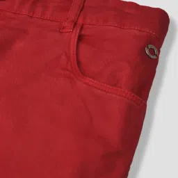 Gini & Jony Kids Red Regular Fit Trousers image 4