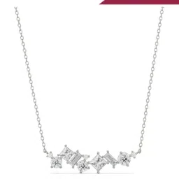 EMORI 18k (750) White Gold Twilight Shimmer Lab Grown Diamond Necklace for Women-image-21