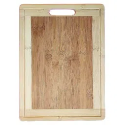 Crayton Beige & Brown Bamboo Chopping Board - Set of 1 image 5