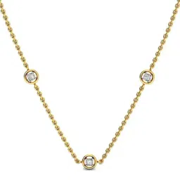 Candere by Kalyan Jewellers 18k Yellow Gold Diamond Princess Necklace for Women-picture-27