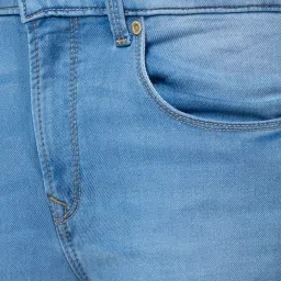 Spykar Sky Blue Super Slim Fit Jeans image 4