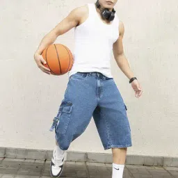 Hubberholme Men Cotton Relaxed Fit Mid-Rise Knee Length Shorts 10-image-91