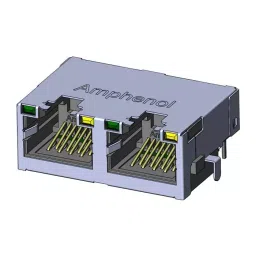 AMPHENOL COMMUNICATIONS SOLUTIONS RJ45 CONN, R/A JACK, 8P8C, 2GANGED, TH, RJE722886411.-picture-39