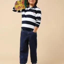 U.S. Polo Assn. Boys Blue Cotton Jeans image 5