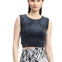 Rock.it Navy Regular Fit Crop Top-picture-6