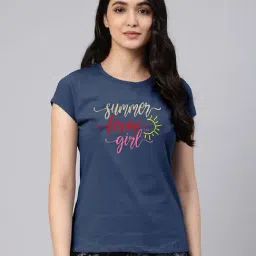 Lyra Blue Cotton Printed T-Shirt-picture-33