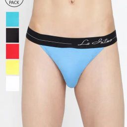 La Intimo Multicolored Comfort Fit Briefs - Pack Of 6-picture-25