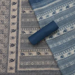 Soch Printed Art Silk Unstitched Dress Material image 5