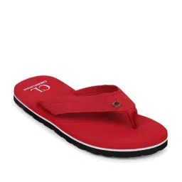 Carlton London Men's Red Flip Flops image 3