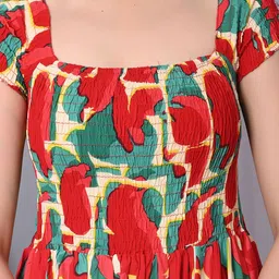 VYMO Floral Print Fit & Flare Maxi Dress image 3