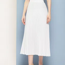 Chemistry Accordion Pleated Midi Skirt-image-15