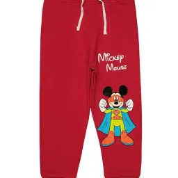 Bodycare Kids Dark Red Printed Trackpants-image-1