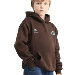 Rare Ones Boys Brown Printed Relaxed Fit Sweatshirt image 3
