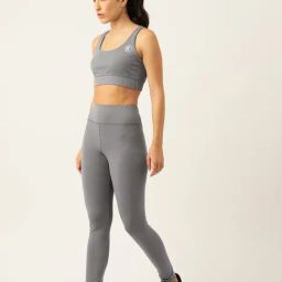 Kotty Light Grey Polyester Logo Print Tracksuit-picture-12