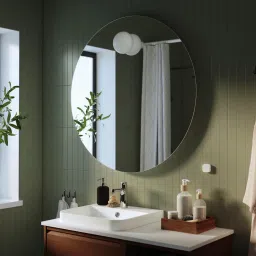 ikea faxälven Mirror with built-in lighting, 80 cm image 2