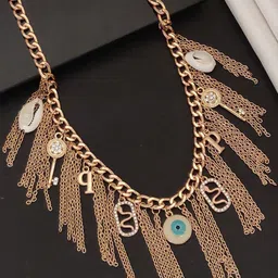 ABDESIGNS Sophisticated Gold Plated Layered Necklace For Women image 2