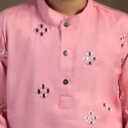 Sangria Boys Embroidered Kurta & Pyjama Set image 5