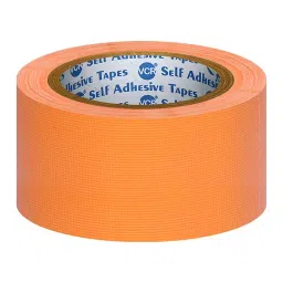 VCR 18 m x 48 mm Waterproof Textile Fibre Orange Duct Tape, 6 Rolls Per Pack-picture-27