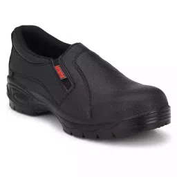 Kavacha Steel Toe Safety Shoes Slip-In Synthetic Low Ankle Rubber Sole Size UK 10 Black, S62-picture-37