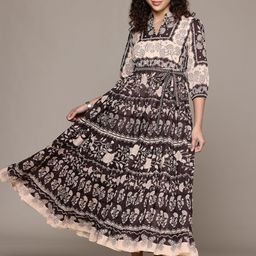 Label Ritu Kumar Floral Print A-Line Maxi Dress-picture-31