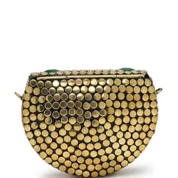 Anekaant Embellished Half Moon Clutch image 2