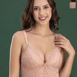 DressBerry Beige & Maroon Pack Of 2 Medium Coverage Bralette Bras With All Day Comfort-picture-19