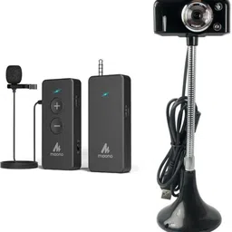 HamiltonBuhl RMTK Digital Learning and Remote Teaching Kit, Includes: SuperFlix Webcam and Ultra-Lightweight Wireless Microphone System with Lavalier Microphone image 1