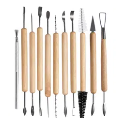 19 Pcs Pottery Tools Clay Sculpting Tool Set, Ceramic Clay Carving Tools Set for Beginners Expert Art Crafts Kid's After School Pottery Classes Club Children Students image 4