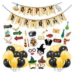 Zyozi Harry Potter Birthday Decoration Supplies Multicolour - Pack of 56-picture-26