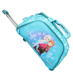 Novex Disney Original Frozen Polyester Kids Travel Duffle Trolley Bag - Blue-picture-10