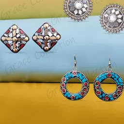 Grace Collections Multi Earrings-picture-27