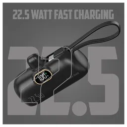 Onelife Voltgo 5000 mAh 22.5 W Nano Pocket Size Power Bank-Black image 3