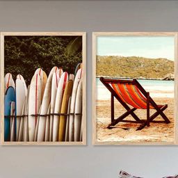 WALLLANE Brown 2 Piece Wood Abstract Wall Paintings-picture-16