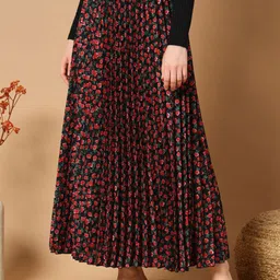 LookShine Printed Flared Maxi Skirt image 5