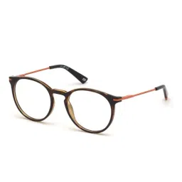 WEB EYEWEAR Brown Round Eye Frames for Men-image-84